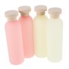 ULTECHNOVO 4pcs Travel Squeeze Bottles Refillable Empty Plastic Containers with