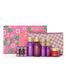 SPA CEYLON Sleep Intense Home Spa Set for Restful Sleep | Ayurveda | Body care and Mini Travel bag | Gift set | Organic bath products