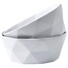Set Of 2 Premium Ceramic Geometric Large Salad Serving Bowls