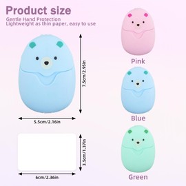 150 pieces mini travel paper, soap sheets, travel, paper soap, soap paper, portable soap with plastic box, for on the go, travel, camp, outdoor, hiking, small and easy to carry