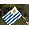 Ckexin 25Pack Small Uruguay Flag Handheld Mini Uruguayan Flags on