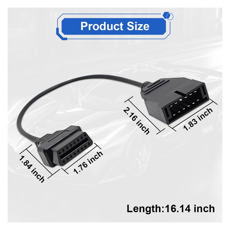 ZIMISI OBD1 Scanner, OBD1 to OBD2 Adapter, Car Code Reader,