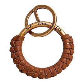 FOSSIL O Ring Keyfob Saddle, Saddle.