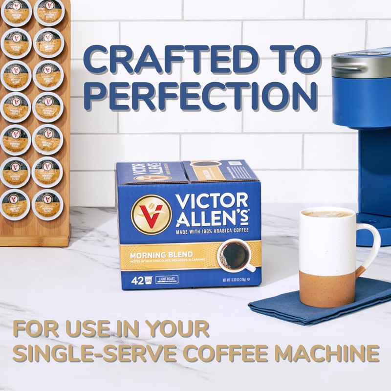 Victor Allen's Coffee Italian Roast, Dark Roast, 42 Count, Single