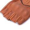 Harssidanzar GM037EU Men's Full Finger Goatskin Leather Touchscreen Motorcycle Fingerless