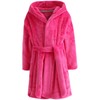 Girls Fleece Hooded Robes, Warm Printed Bath Robe for Kids