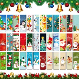 Pack of 36 Christmas Magnetic Bookmarks, Magnetic Bookmarks, Colourful Cute Bookmarks, Magnetic Bookmarks, Christmas