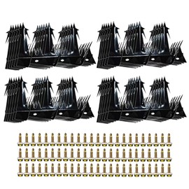 24Pack Metal Anti Climb Spikes 220Inch for Fences and Walls Heavy Duty Metal Fence Spikes Anti Climb Security Spikes for Fence and Wall-Intruder and Animal Deterrent
