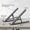 Tonmom Laptop Stand for Desk, Adjustable Laptop Riser ABS+Silicone Foldable