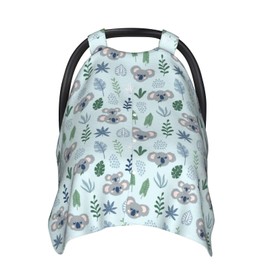 Koala Theme Baby Car Seat Cover, Nursing Cover for Mom, Koala Stuff for Baby Boys Girls, Koala Items Baby Shower Gifts