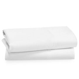 CALIFORNIA DESIGN DEN Luxuriously Soft Hotel Quality 600 Thread Count, 100% Cotton Set of 2 Cases, Crisp & Cool White Standard Pillow Cases Fits Standard & Queen Pillows (Bright White)