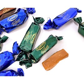 SweetGourmet Soft Toffees Assorted Candy Mix, Chocolate, Vanilla and Coconut Flavors, Individually Wrapped, 2 Pounds