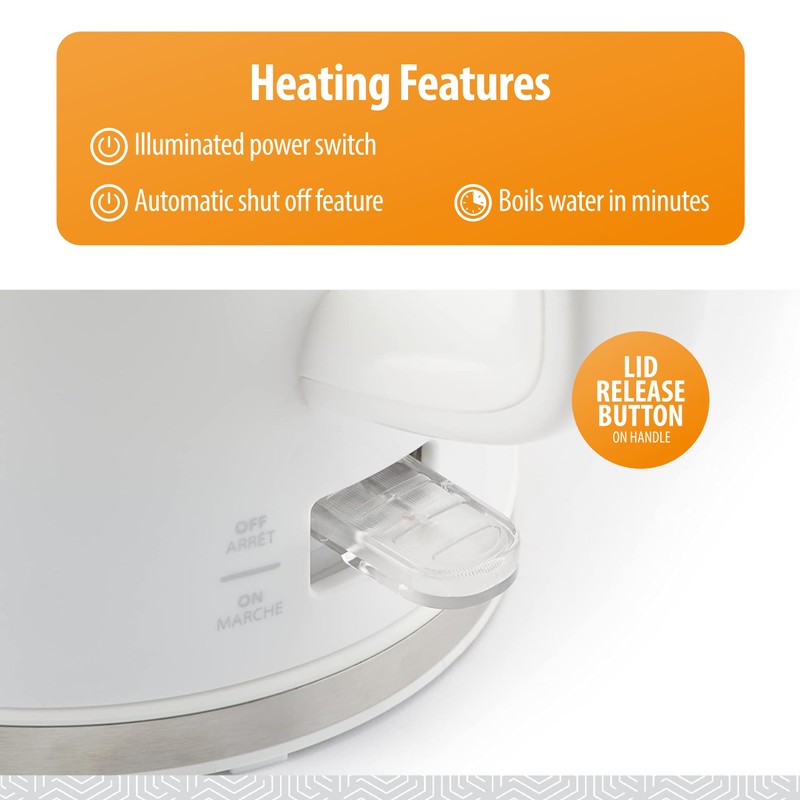 Toastmaster 1.7 Liter Electric Kettle - Tea & Coffee Kettle