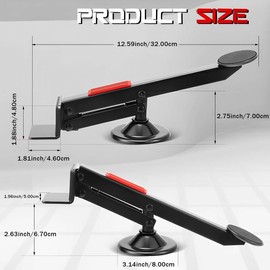 Practical Heavy-duty Metallic Door Lifter, 360° Rotation Lever-activated Door Panel Elevator for Door Installation, Door Hardware for Home & Office, Gifts for Men