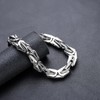 ULLMYYL Hip Hop Stainless Steel Cuban Link Chain Bracelet for
