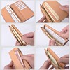 MGsable Goat Leather Long Wallet, Men's, Women's, Genuine Leather, Foldable,