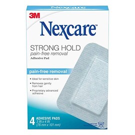 Nexcare Sensitive Skin Adhesive Pads 4 ea (Pack of 3)