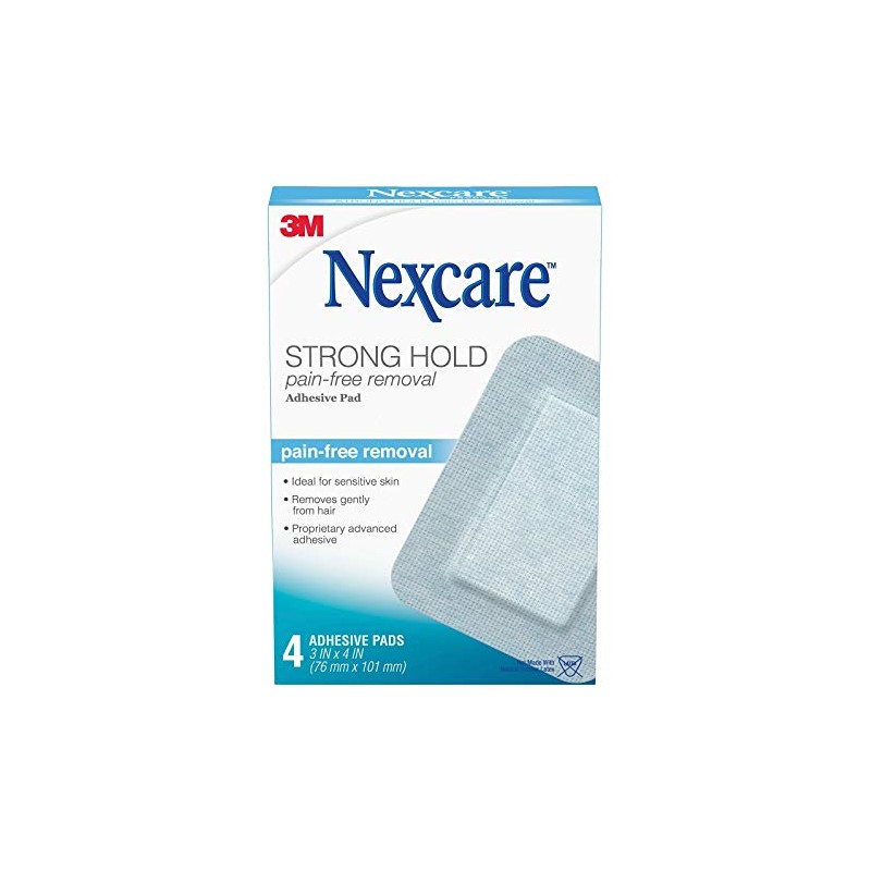 Nexcare Sensitive Skin Adhesive Pads 4 ea (Pack of 3)