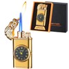 Magic Dragon Dual Flame Lighter - Windproof, Adjustable Flame, Refillable