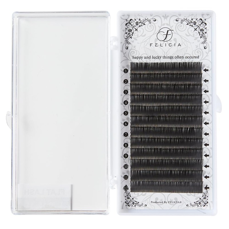 FELICIA Flat Lash Matte Eyelash Extensions Ultra Soft Single Matsueku