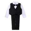 Dressy Daisy Esmoquin Smoking Negro para Bebe niño, Conjunto de