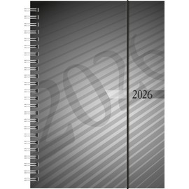 rido/idé Book Calendar Mod. futura 2 2026 | A5, Plastic, Anthracite
