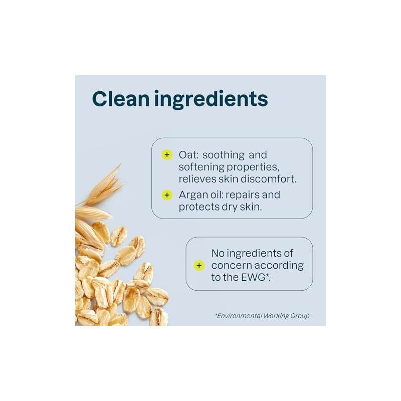 ATTITUDE Hand Cream for Sensitive Skin with Oat, EWG Verified,