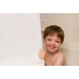 DeLaine's Heavy Duty Peva Shower Curtain Liner – White- Non Toxic and No Odors – 72”x 72”