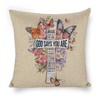 Zyknlrth 18x18 Inch God Say You are Linen Throw Pillow