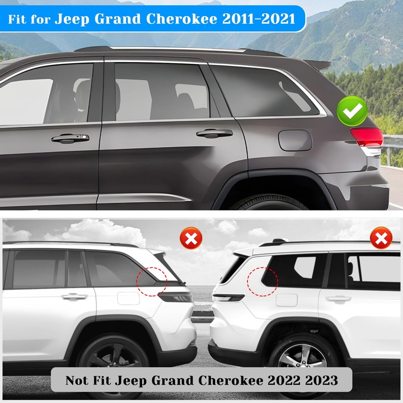 Rear Window Flag Decal Fits Jeep Grand Cherokee 2011-2015 2016
