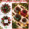 30 Pcs 4 Inch Christmas Bows for Gift Wrapping, Red