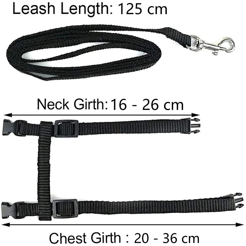 Widream 2 x Cat Harness with Lead and Collars, Escape