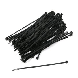 MroMax Cable Zip Ties 5.9 Inch x 0.14 Inch(L x W) Self-Locking Nylon Tie Wraps Black 100pcs