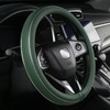 ALEMODR Custom Leather Steering Wheel Cover for Ford F-150, F-250,
