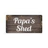 McMug - Papa's Shed - Metal Sign, Decorative Sign, 200mm
