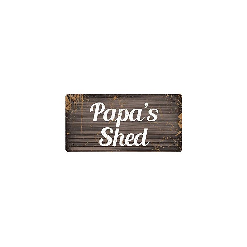 McMug - Papa's Shed - Metal Sign, Decorative Sign, 200mm