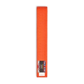 Playwell Martial Arts Cotton Solid Coloured Grading Belt - (Karate, Judo Taekwondo) (Orange, 220cm)