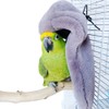 QBLEEV Cozy Corner Fleece Bird Blanket，Parrot Cage Snuggle Hut Cuddle