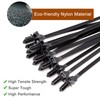 Nylon Push Mount Cable Zip Tie, 8.3" Heavy Duty Nylon