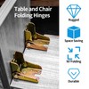 4 Pcs Folding Table Legs, 90 Degree Self Locking Foldable