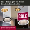 Paulmann 93395 luminaire Cole Rigid Round dimmable Spotlight spot Aluminium,