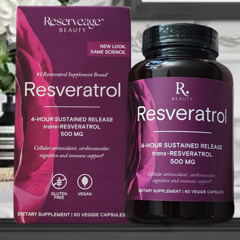 Resveratrol 500mg Anti-Aging Capsules