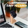 TEHAUX 1Pc Bamboo Smart Watch Charging Stand Elegant Natural Holder