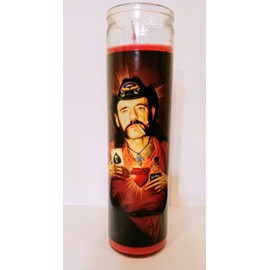 St of Spades Rock Legend Prayer Candle, 8" glass jar votive, ROCK,