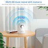 2.5K 2.4/5GHz Indoor Security Camera Wireless WiFi Pet Camera Baby
