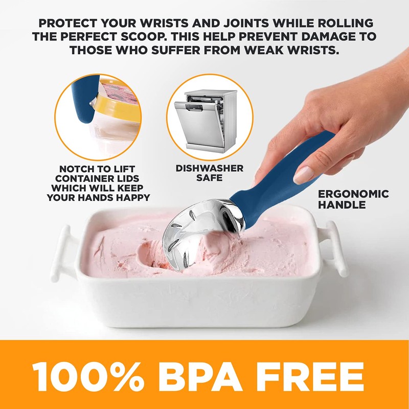 ROYALTEC Ice Cream Scoop, Dish Washer Safe Ice Cream Spoon