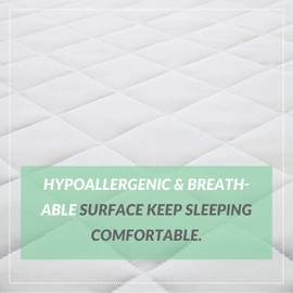 DreamNights Quilted Single Mattress Protector Fitted Mattress Pad 30cm Deep Pocket Mattress Topper Anti Allergy and Breathable White, Mattress Cover