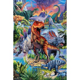 Scorpio Posters Dinosaurs - by Jenny Newland - Laminated - Mini Poster - 11.5" x 17.5"