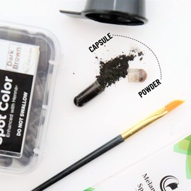 Melange Vibes Henna Kit-30 Natural Brow Henna Applications: Perfect for Spot Coloring, Touch-Ups, and Grey Coverage. Ammonia and Lead-Free Formula(Medium Brown)