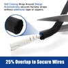 Sonoreboom Black-Braided-Wire-Loom, Mesh Woven Self Wrap Split Sleeving for Automotive